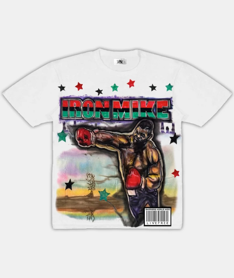 Barriers Iron Mike T-Shirt White Barriers Iron Mike T-Shirt White