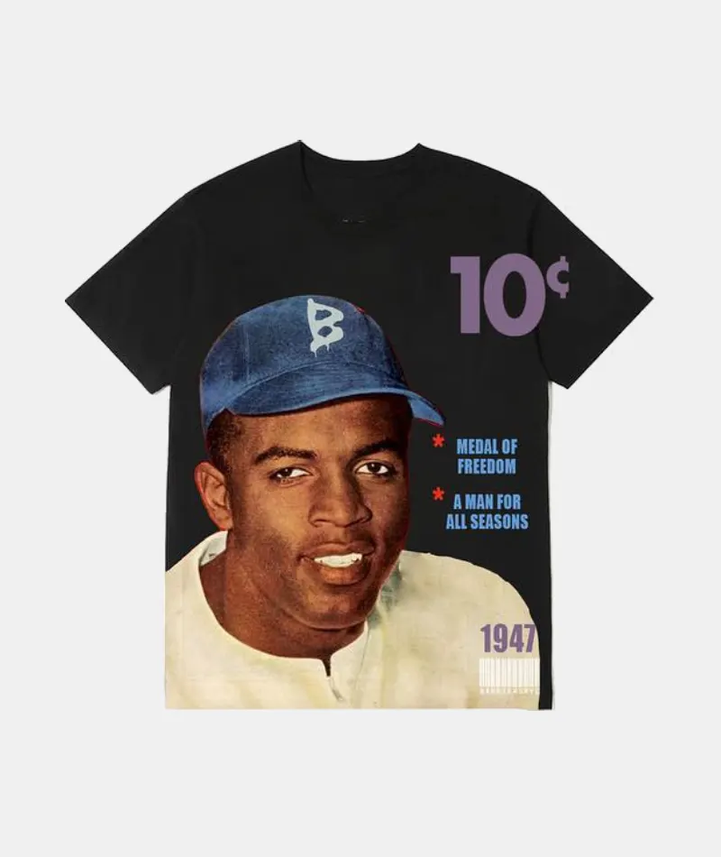 Barriers Jackie Robinson T-shirt Black