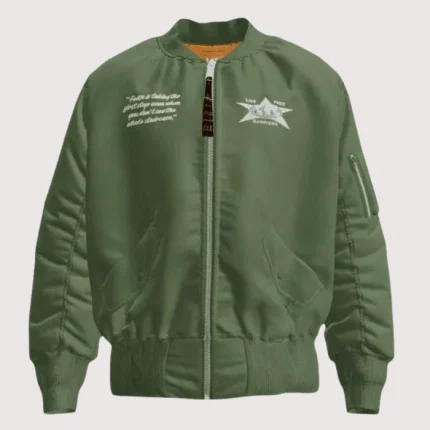 Barriersworldwide X Alpha Industries MA1 Bomber Jacket Olive